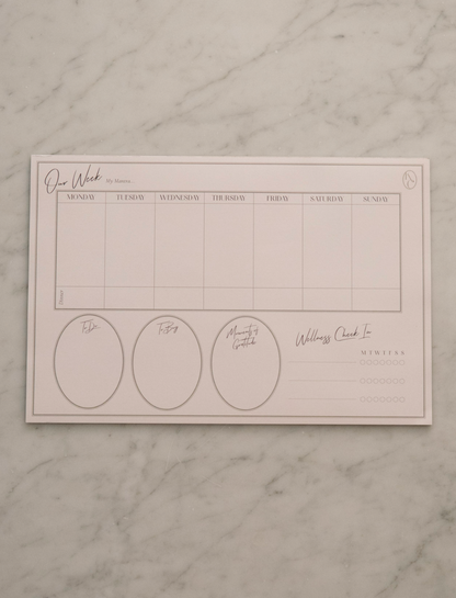 Weekly Tear Off Planner