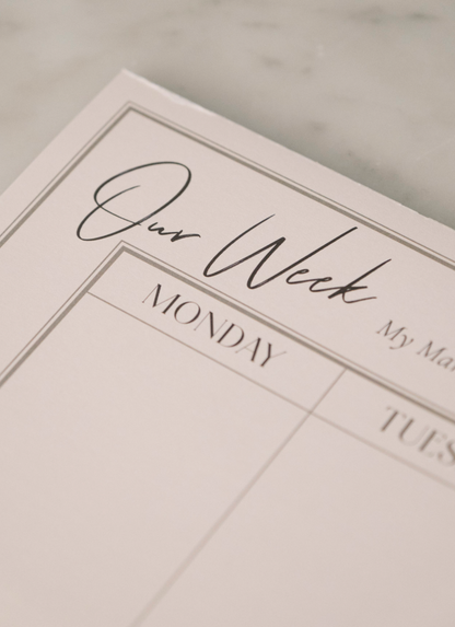 Weekly Tear Off Planner